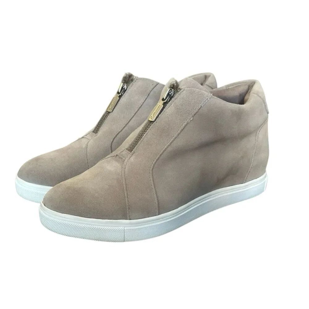 BLONDO Women’s Glenda Waterproof Suede Mushroom Sneaker Zip Booties Size 7 1/2